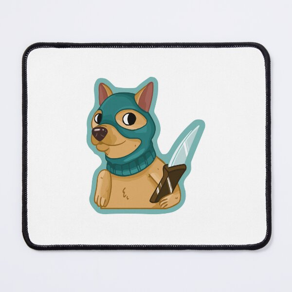 Item preview, Funny Ninja Dog Puppy in Mask with Knife designed and sold by gengyut.