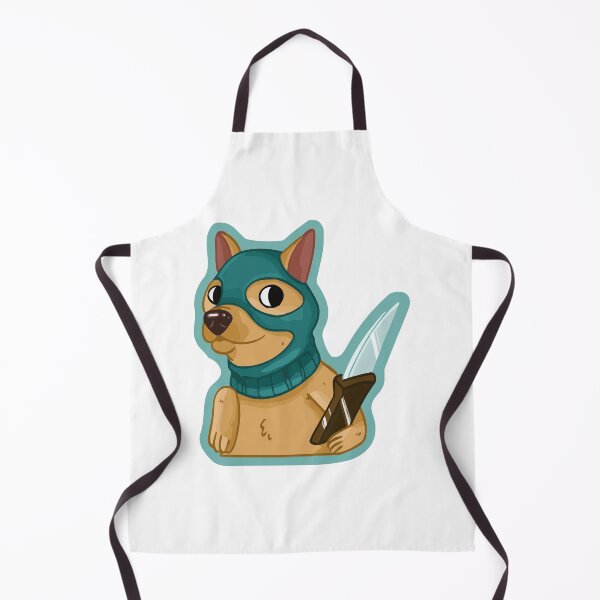 Item preview, Funny Ninja Dog Puppy in Mask with Knife designed and sold by gengyut.