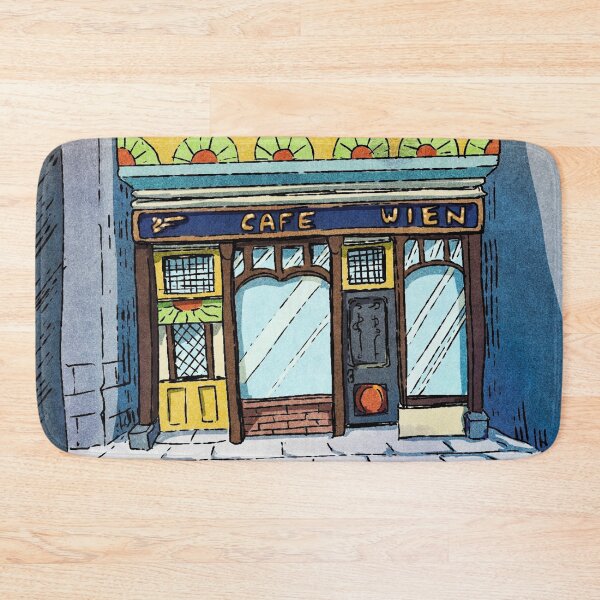 Item preview, Morning Serenity: A Peaceful Cafe Scene in Early Sunlight  designed and sold by QamarART Paintings.