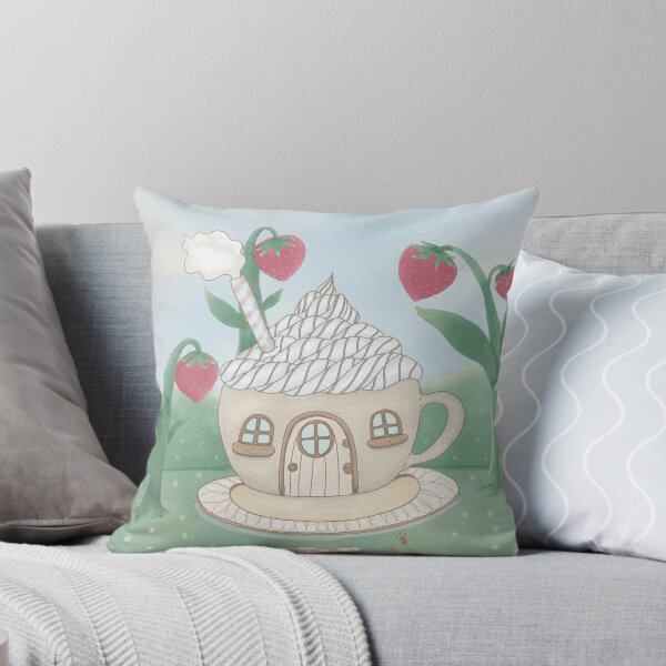 Item preview, Sweet Strawberry Teacup House in a Magical Garden designed and sold by July clover bloom 426.