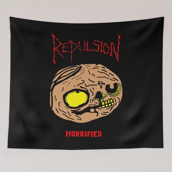 Item preview, Horrified Classic Grindcore Metal Band designed and sold by FourtyNinen.