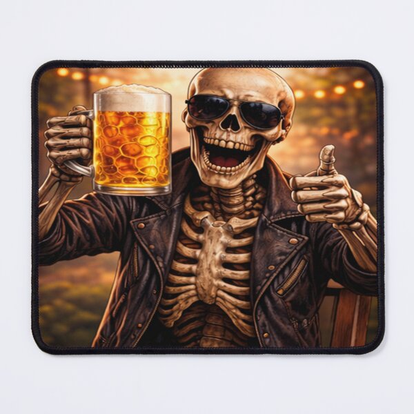 Item preview, End of the workday, Skeleton – Cheers! designed and sold by NeedfulThingsOb.