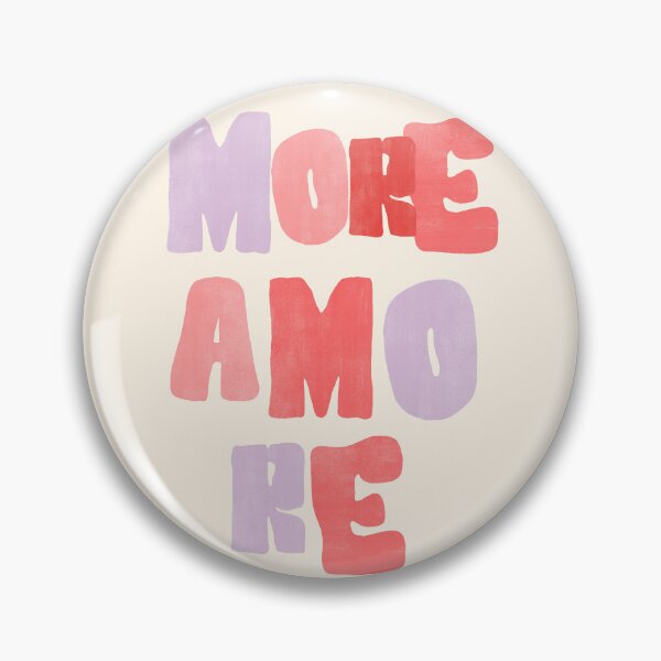 Item preview, More Amore – Romantic Typography Design in Pink & Purple designed and sold by PrintCessStudio.