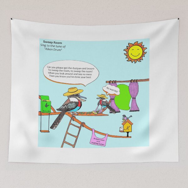 Item preview, Sweep Room - Aiken Drum designed and sold by tuneinwithamy.