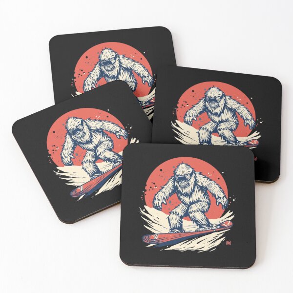 Item preview, Retro Snowboarding Yeti – Vintage Bigfoot Winter Sports Design designed and sold by LintonGriffin.