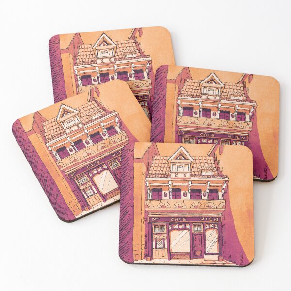 Item preview, Golden Afternoon: A Lively and Sunlit Cafe Scene designed and sold by QamarART Paintings.