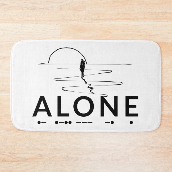 Item preview, Alone Introvert Morse Code Minimalist Art designed and sold by AVO-SOURCE.