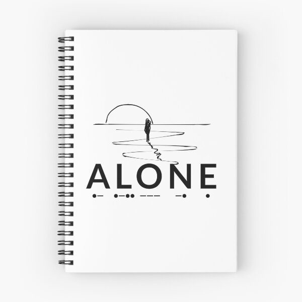Item preview, Alone Introvert Morse Code Minimalist Art designed and sold by AVO-SOURCE.