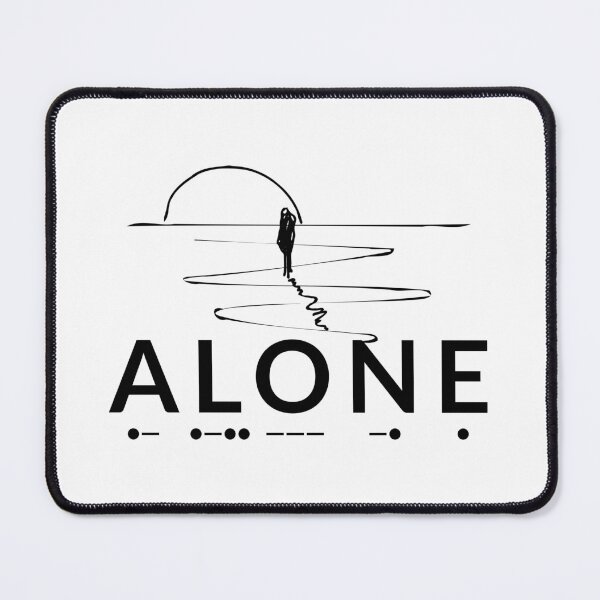 Item preview, Alone Introvert Morse Code Minimalist Art designed and sold by AVO-SOURCE.