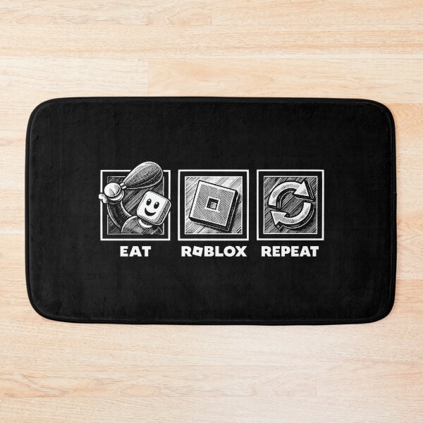 Item preview, Eat Sleep Roblox Repeat designed and sold by Kubala Designs.