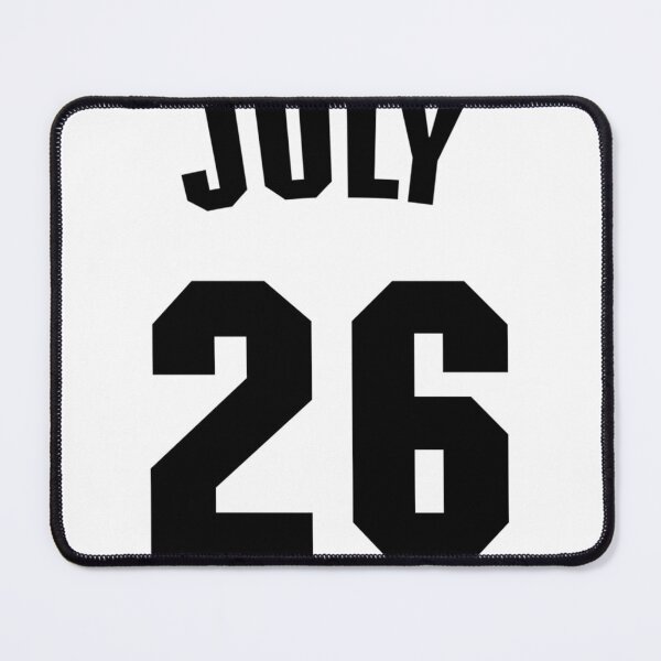 Item preview, Date Of Birth 26 July Birthday Gift Sport Design designed and sold by Mentesha.