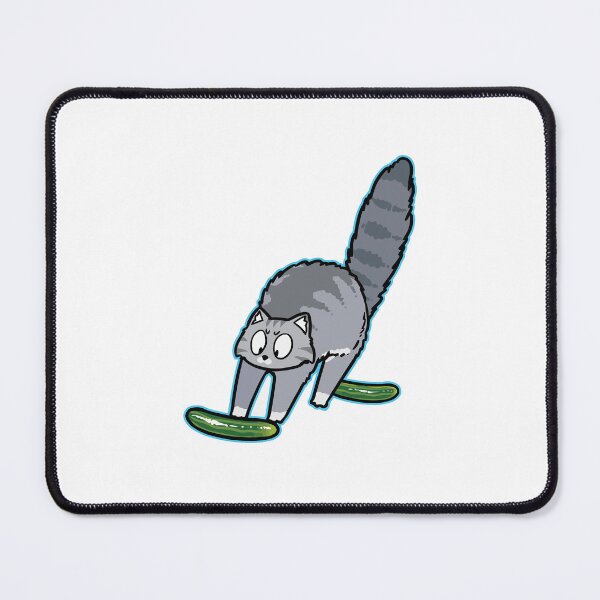 Item preview, Funny Cat vs Cucumber Prank Illustration designed and sold by gengyut.