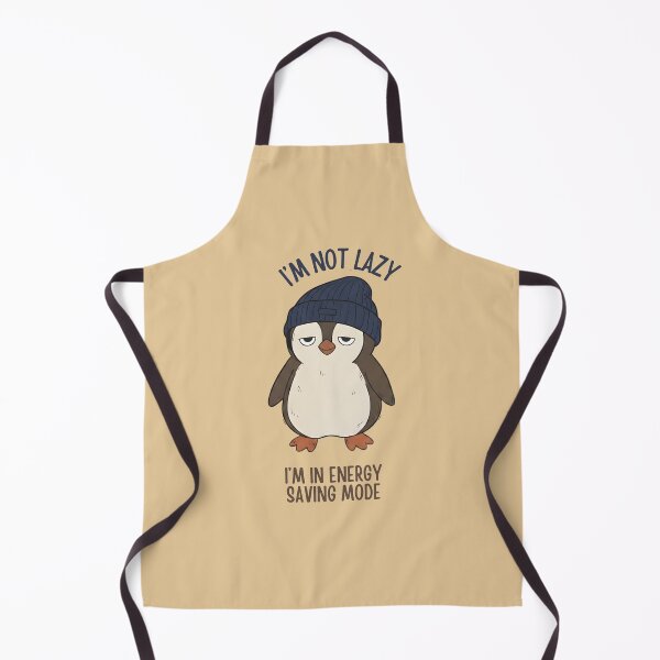 Item preview, Energy Saving Mode Penguin Funny Lazy Relatable Quote designed and sold by draft & digital.