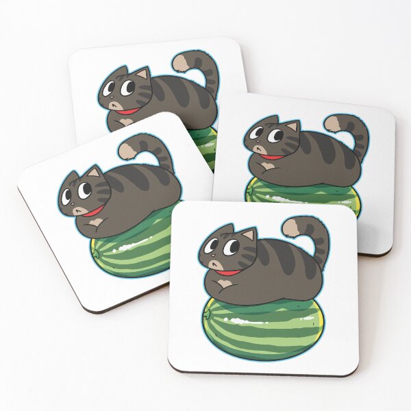 Item preview, Round Loaf Cat Sitting on Watermelon designed and sold by gengyut.