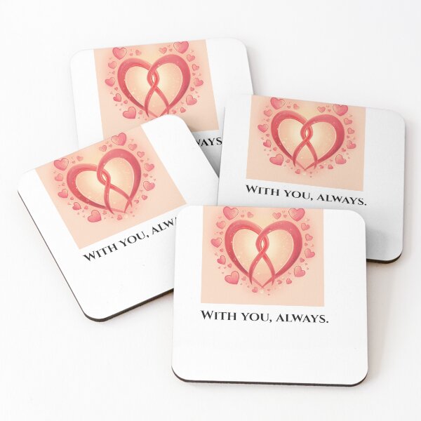 Item preview, With You, Always – Minimal Romantic Love Quote Design designed and sold by SABPrints.