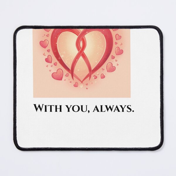 Item preview, With You, Always – Minimal Romantic Love Quote Design designed and sold by SABPrints.