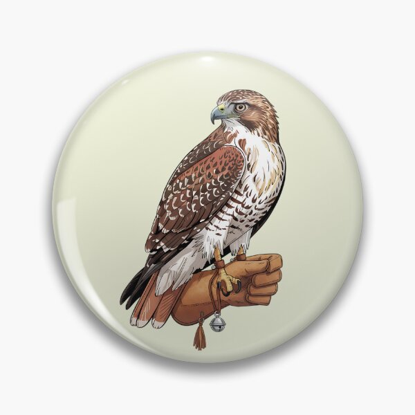 Item preview, Falconer Hawk Heritage Wildlife Art designed and sold by BirdsnStuff.