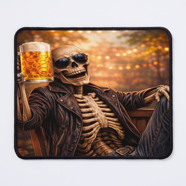 Item preview, End of the workday skeleton – I don't care designed and sold by NeedfulThingsOb.