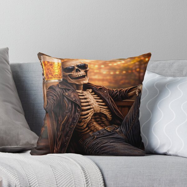 Item preview, End of the workday skeleton – I don't care designed and sold by NeedfulThingsOb.