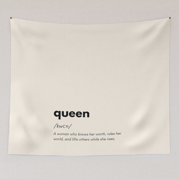Item preview, Queen Definition – Minimalist Power Women Poster designed and sold by PrintCessStudio.