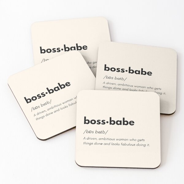 Item preview, Boss Babe Definition – Minimalist Power Women Poster designed and sold by PrintCessStudio.