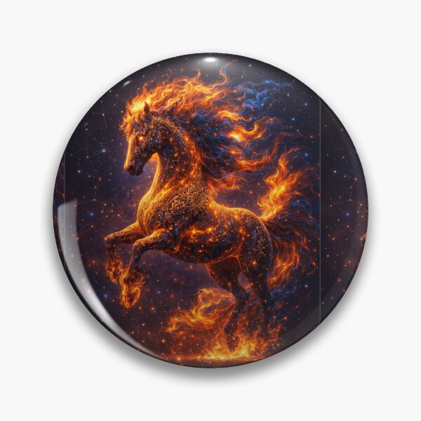 Item preview, Celestial Fire Horse 2026 - Luxury Gold Lunar New Year Wall Art & Spirit Decor designed and sold by MonaRose_Art.