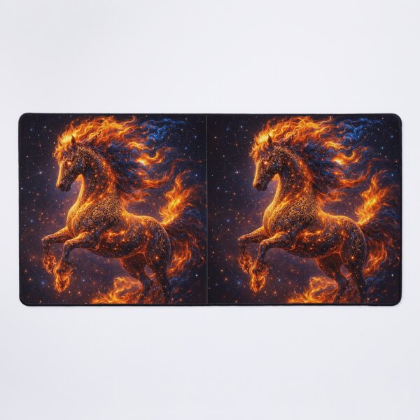 Item preview, Celestial Fire Horse 2026 - Luxury Gold Lunar New Year Wall Art & Spirit Decor designed and sold by MonaRose_Art.