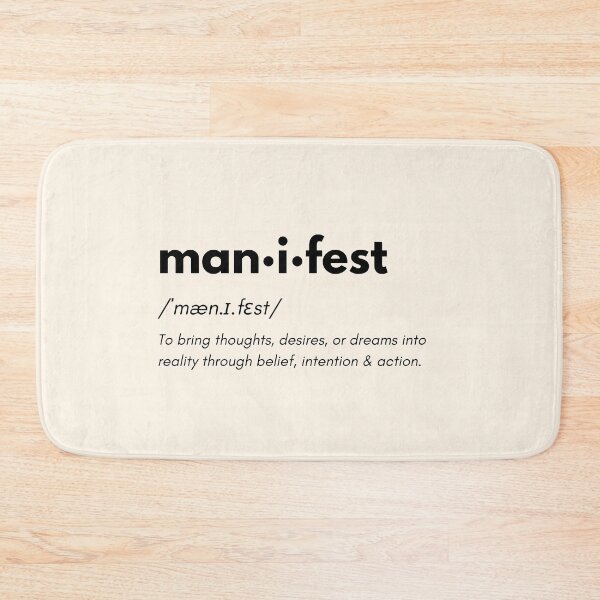 Item preview, Minimalist manifestation poster in dictionary style designed and sold by PrintCessStudio.