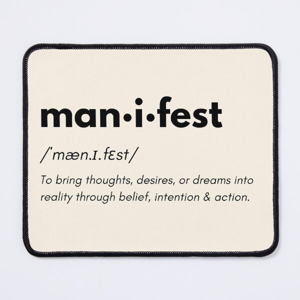 Item preview, Minimalist manifestation poster in dictionary style designed and sold by PrintCessStudio.
