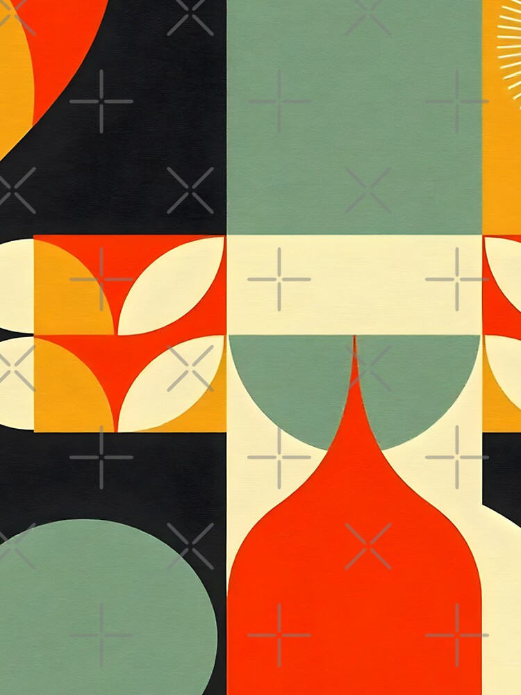 Thumbnail 4 of 4, iPhone Case, Mid Century Retro Pattern designed and sold by GraphicsClub.