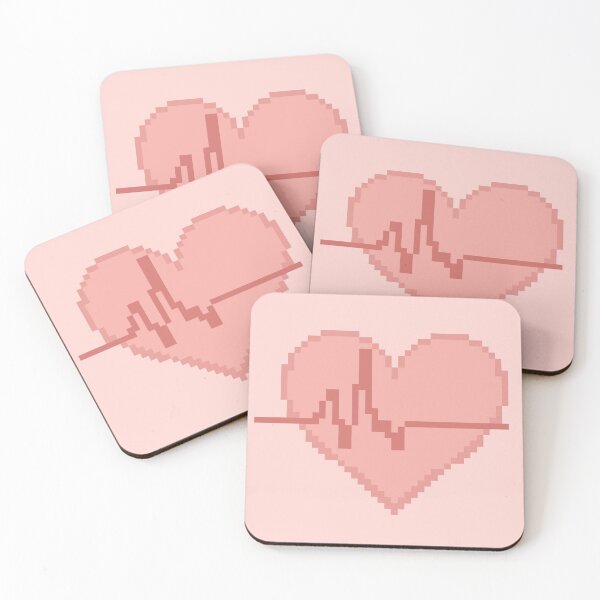 Item preview, Pixel Heart Beat Retro 8 Bit Illustration designed and sold by BGMeYou.