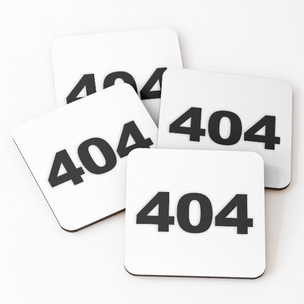 Item preview, 404 — Black Minimal Bold Type Statement designed and sold by WORDPAUSE.