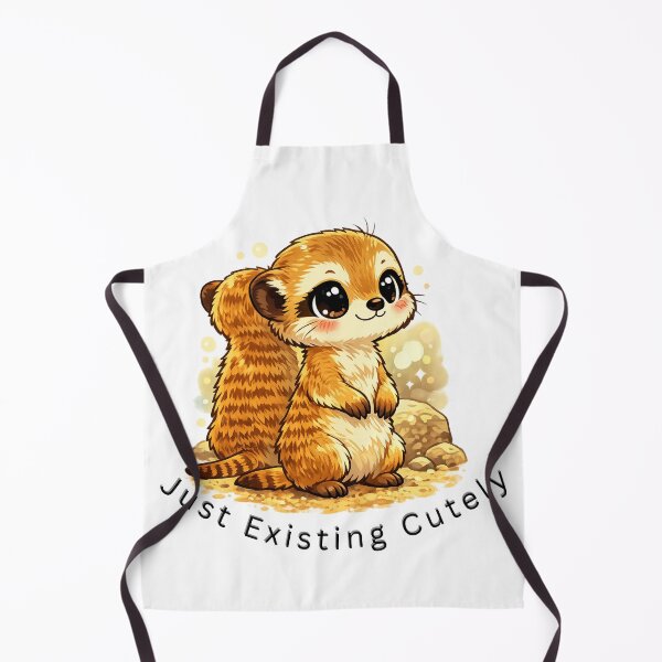 Item preview, Just Existing Cutely – Chibi Meerkat Aesthetic Cute Animal Illustration designed and sold by ChaosCritters.