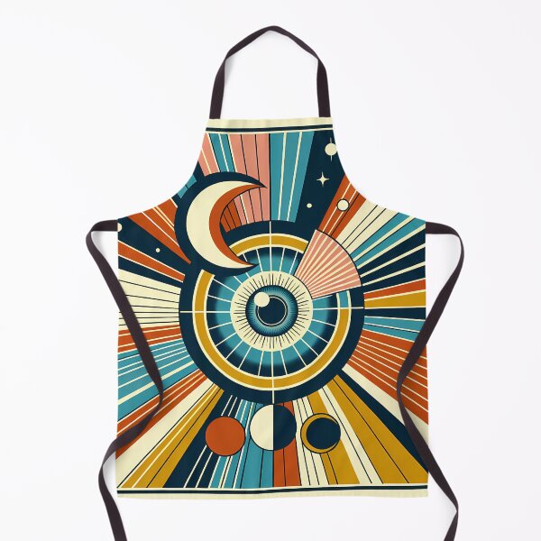 Item preview, Geometric Eye with Crescent Moon Rays designed and sold by InkSmithery.