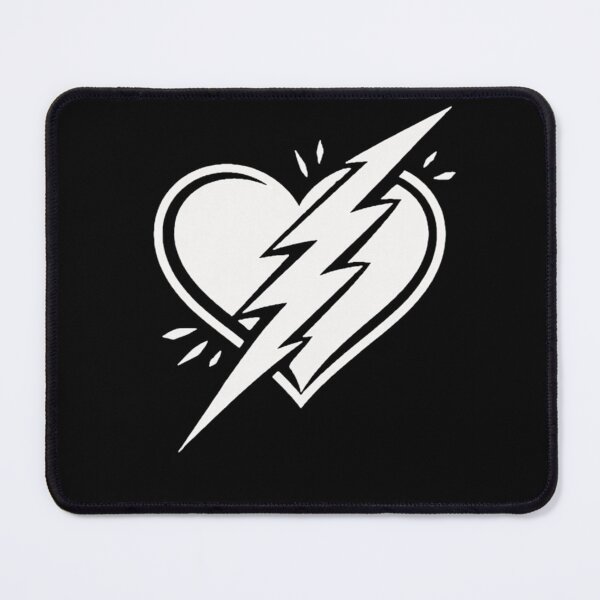 Item preview, Love Strikes Hard – Lightning Heart designed and sold by printedartgoods.