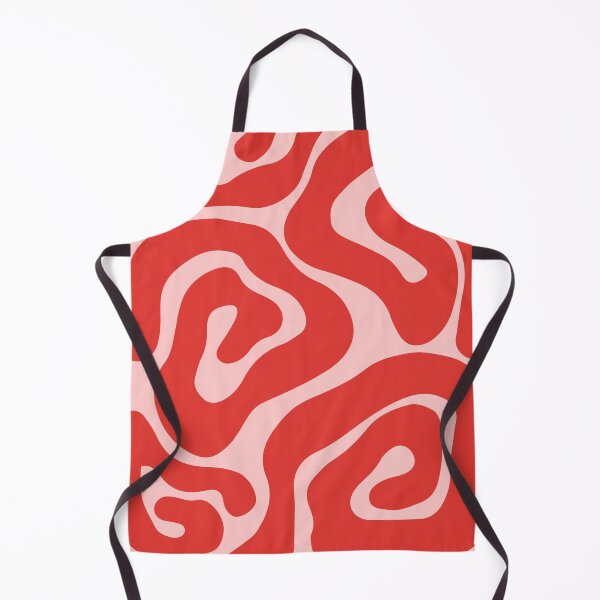 Item preview, Matisse style with red organic forms designed and sold by PrintCessStudio.