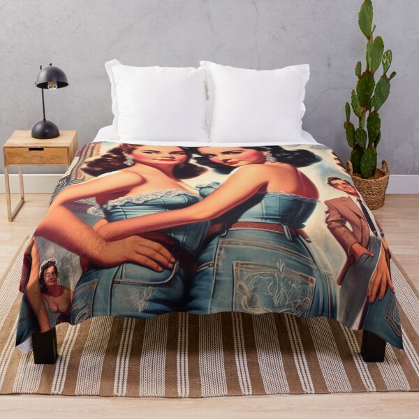 Artikelvorschau, Vintage Jeans Pin-up entworfen und verkauft von PulpVintage.