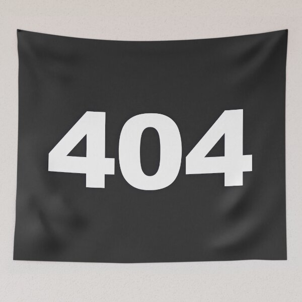 Item preview, 404 — White Minimal Bold Type Statement designed and sold by WORDPAUSE.