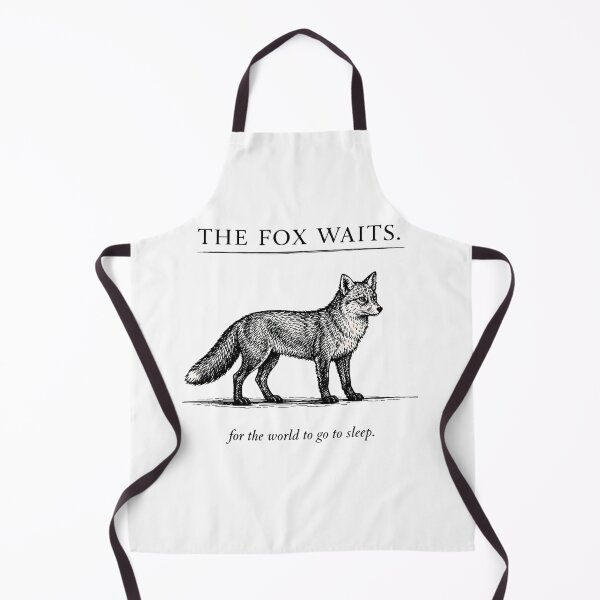 Item preview, The Fox Waits – Minimalist Observant Animal Design designed and sold by bazstees54.