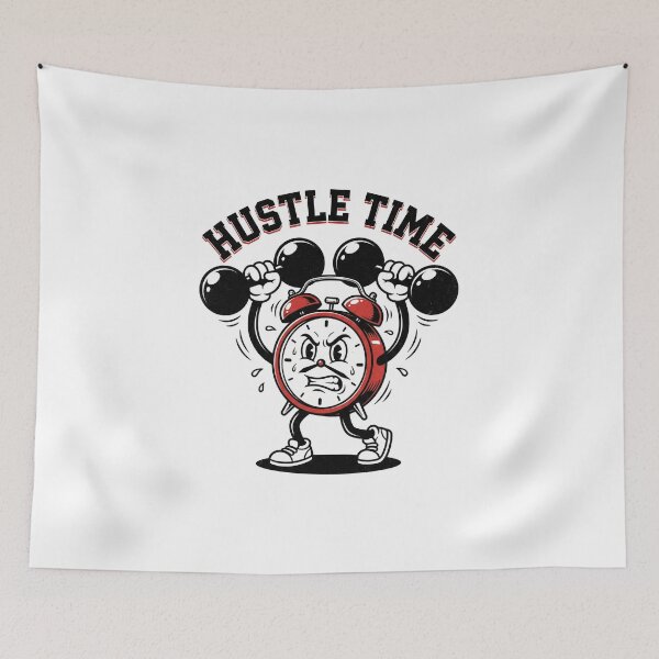 Item preview, Hustle Time Retro Office Humor designed and sold by AdyKurniawan.