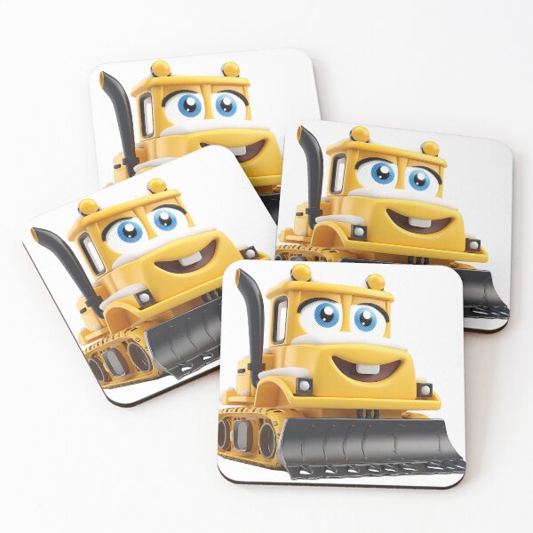 Item preview, Happy Kawaii Bulldozer – Children's Construction Machine designed and sold by MuninosShop.
