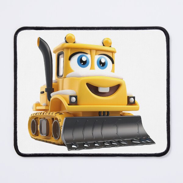 Item preview, Happy Kawaii Bulldozer – Children's Construction Machine designed and sold by MuninosShop.