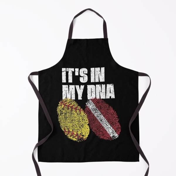 Item preview, IT'S IN MY DNA Softball - latvia Flag Fingerprint  designed and sold by CosmoKitsch.
