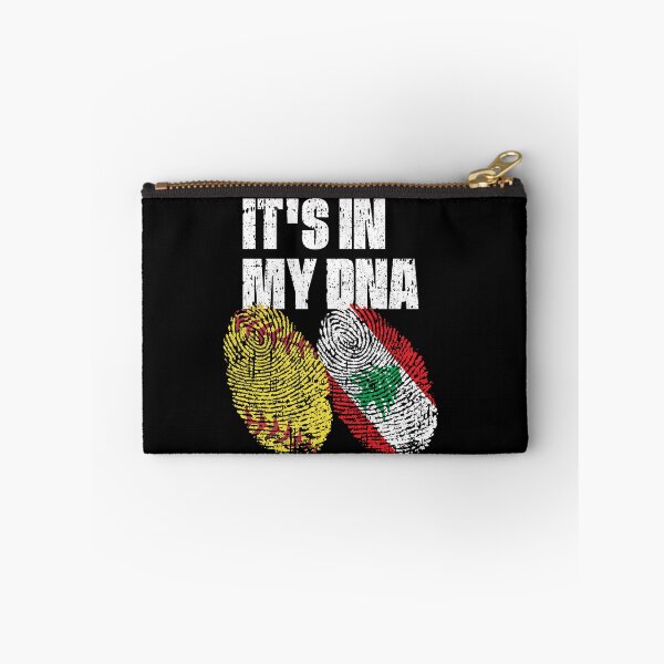Item preview, IT'S IN MY DNA Softball - Lebanon Flag Fingerprint  designed and sold by CosmoKitsch.