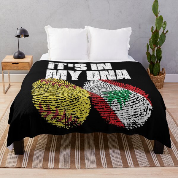 Item preview, IT'S IN MY DNA Softball - Lebanon Flag Fingerprint designed and sold by CosmoKitsch.