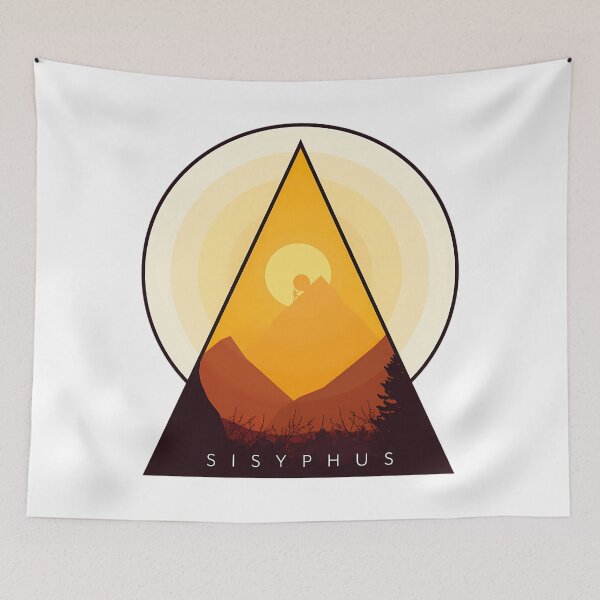 Item preview, The Myth Of Sisyphus Geometric Art designed and sold by fzufqbqyp0.