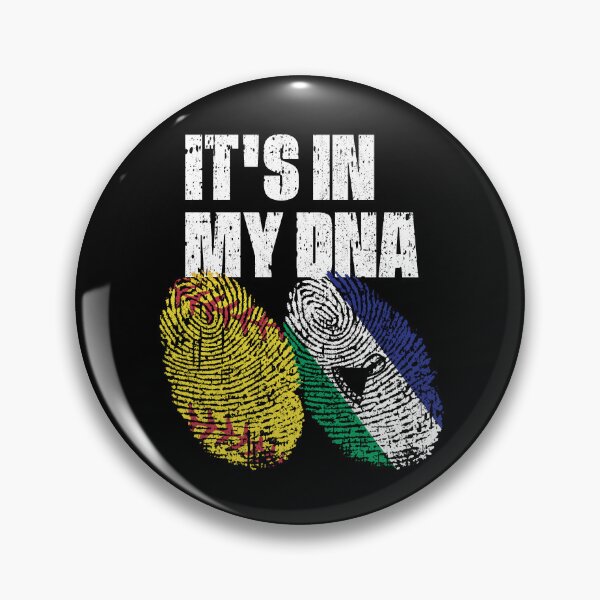 Item preview, IT'S IN MY DNA Softball - Lesotho Flag Fingerprint  designed and sold by CosmoKitsch.