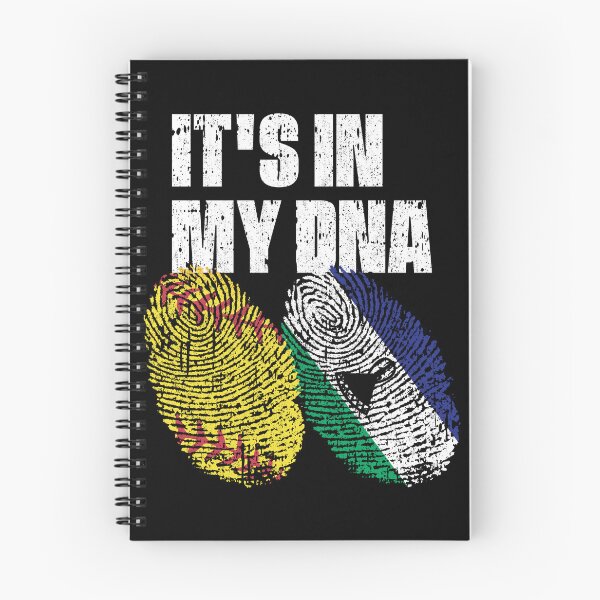Item preview, IT'S IN MY DNA Softball - Lesotho Flag Fingerprint  designed and sold by CosmoKitsch.