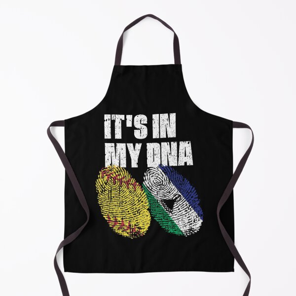 Item preview, IT'S IN MY DNA Softball - Lesotho Flag Fingerprint designed and sold by CosmoKitsch.
