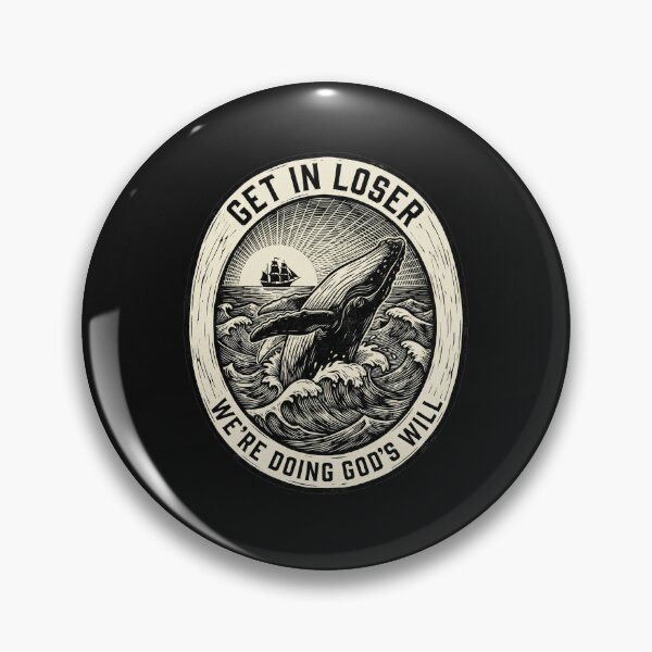 Item preview, Get In Loser Jonah Whale Woodcut Meme designed and sold by AdyKurniawan.